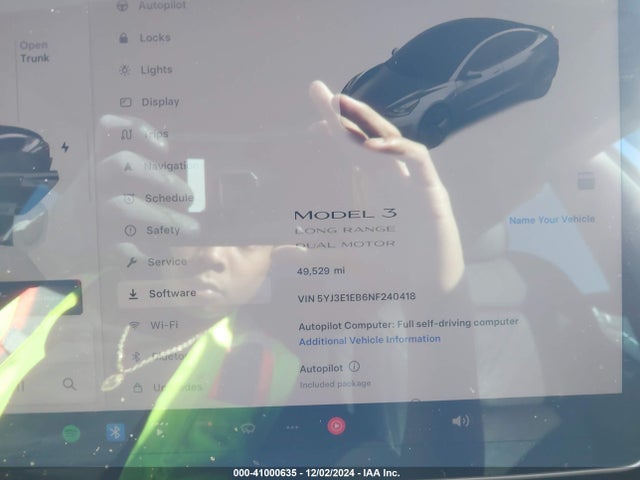 2022 TESLA MODEL 3 5YJ3E1EB6NF240418 Photo 6