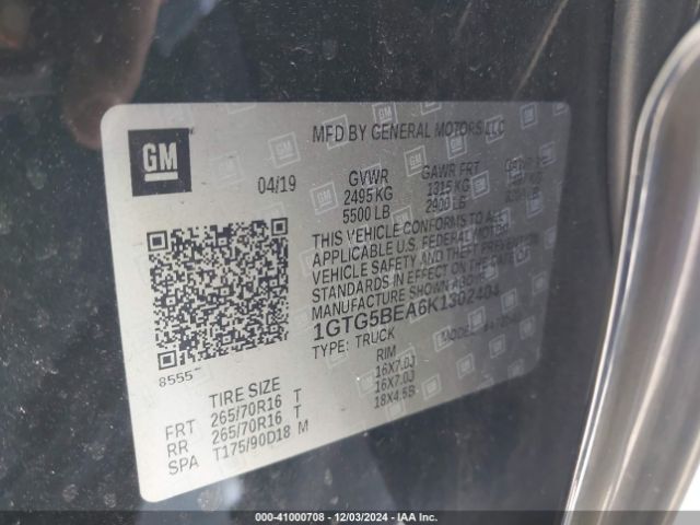 1GTG5BEA6K1302404 GMC Canyon