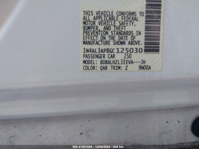 Nissan Altima 2.5 Sr 2016 1N4AL3AP8GC125030 Image 9