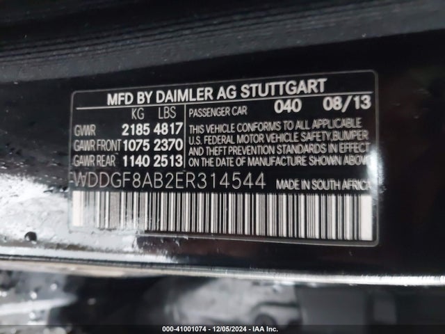 WDDGF8AB2ER314544 Mercedes-Benz C 300 Luxury 4matic/sport 4matic