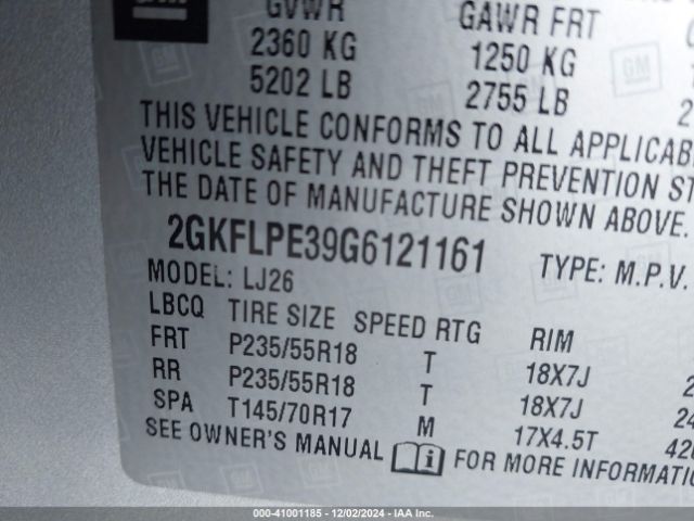 2GKFLPE39G6121161 GMC Terrain Slt
