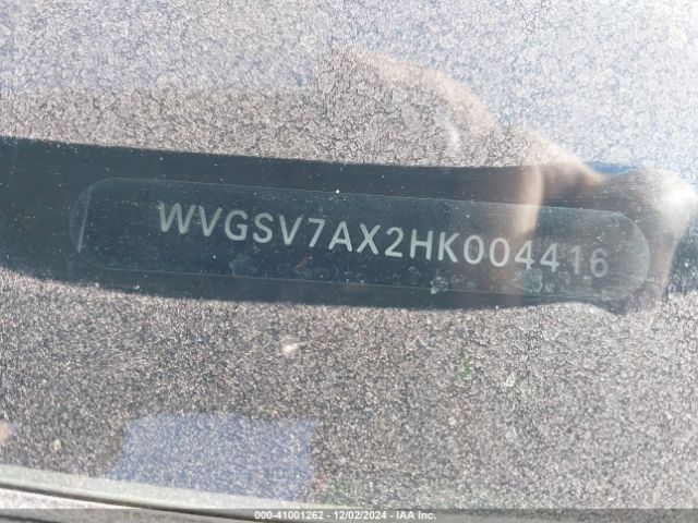 WVGSV7AX2HK004416 Volkswagen Tiguan 2.0t Wolfsburg Edition
