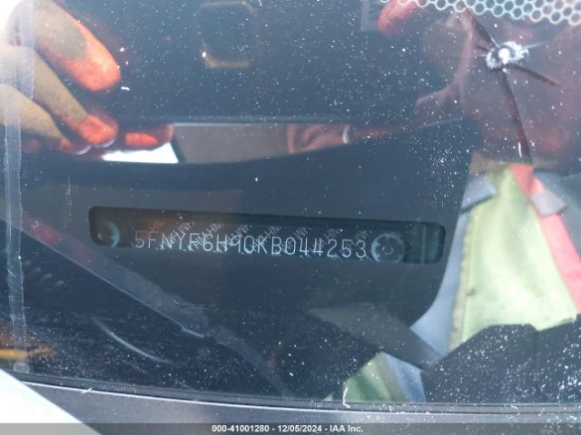 5FNYF6H90KB044253 Honda Pilot Touring