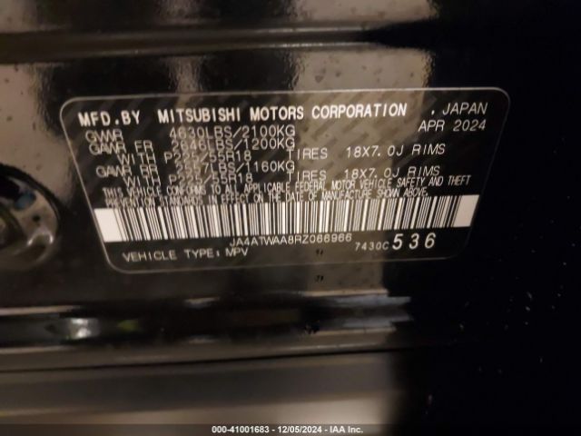 2024 MITSUBISHI ECLIPSE CROSS JA4ATWAA8RZ066966 Photo 8