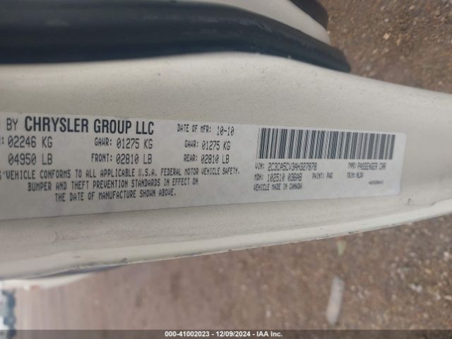 2010 CHRYSLER 300 2C3CA5CV3AH327878 Photo 8