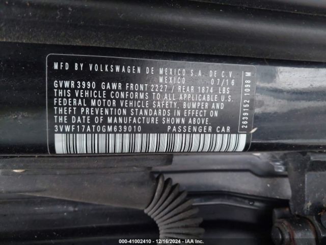 3VWF17AT0GM639010 Volkswagen Beetle 1.8t Classic