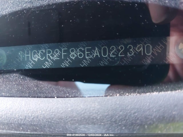 Honda k24w1 2014 1HGCR2F86EA022390 Image 9