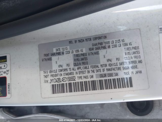 JM1CW2BL4E0168892 Mazda Mazda5 Sport