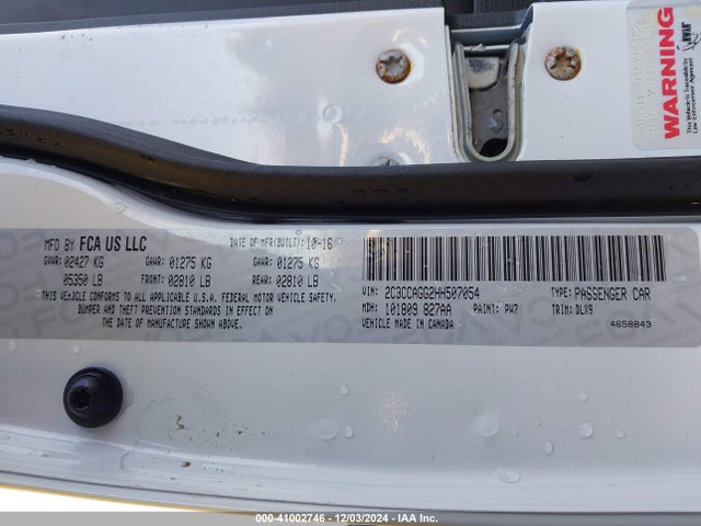 2C3CCAGG2HH507054 Chrysler 300 300s Awd