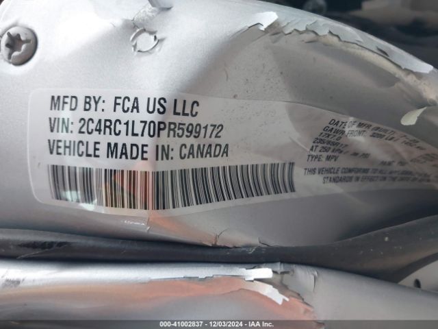 2C4RC1L70PR599172 Chrysler Pacifica Hybrid Touring L