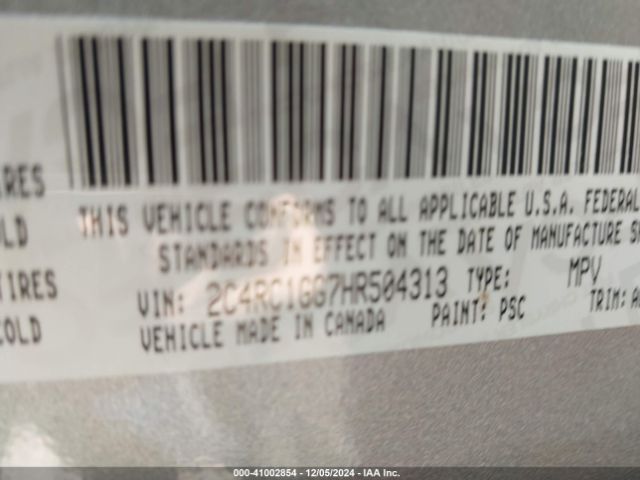 2C4RC1GG7HR504313 Chrysler Pacifica Limited
