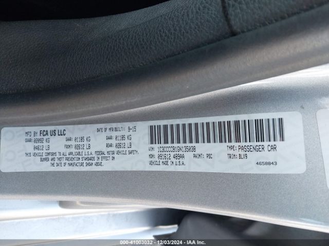 1C3CCCCB1GN135038 Chrysler 200 C