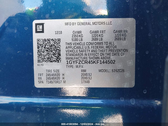 2019 CADILLAC XT4 1GYFZCR45KF144502 Photo 8