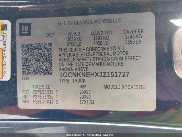 2018 CHEVROLET SILVERADO 1500 1GCNKNEHXJZ151727 Photo 8