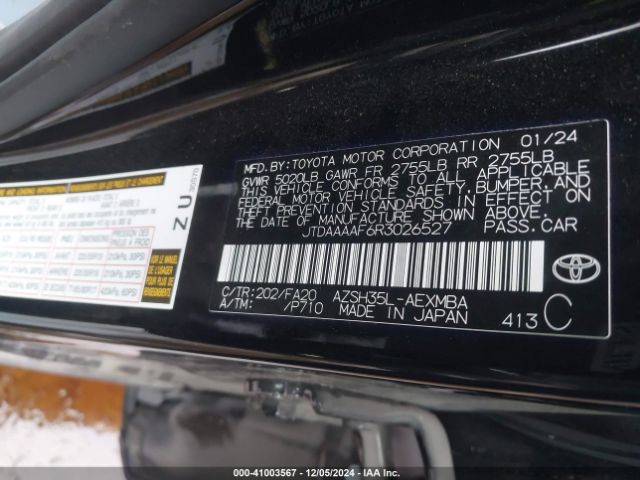 JTDAAAAF6R3026527 Toyota Crown Xle