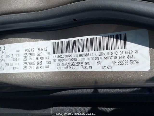 1C4PJMCS4GW280528 Jeep Cherokee Latitude