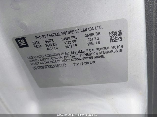 2G1WB5E3XE1187773 Chevrolet Impala Limited Lt