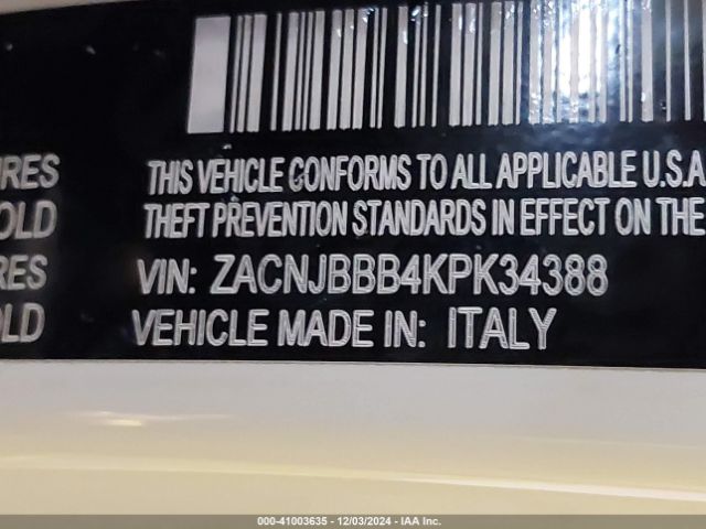 ZACNJBBB4KPK34388 Jeep Renegade Latitude 4x4