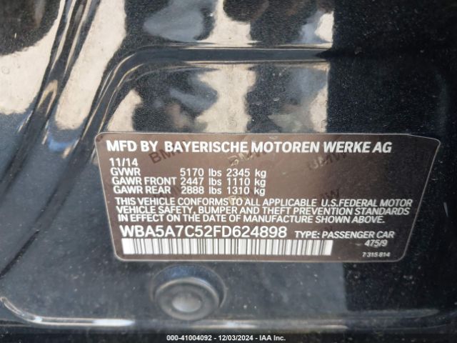 WBA5A7C52FD624898 BMW 528i Xdrive