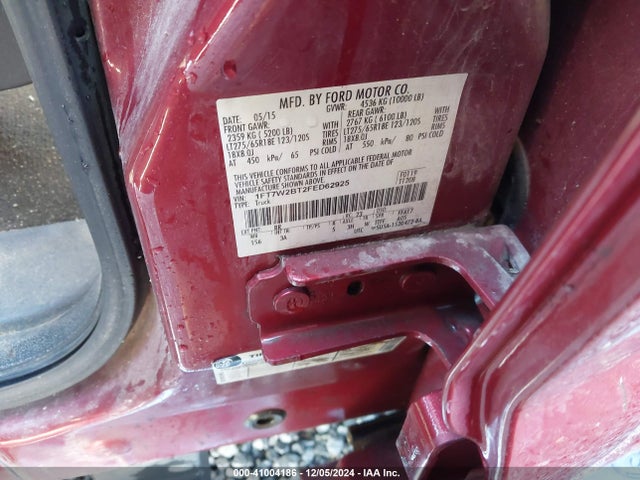 Ford F-250 Xlt 2015 1FT7W2BT2FED62925 Image 9