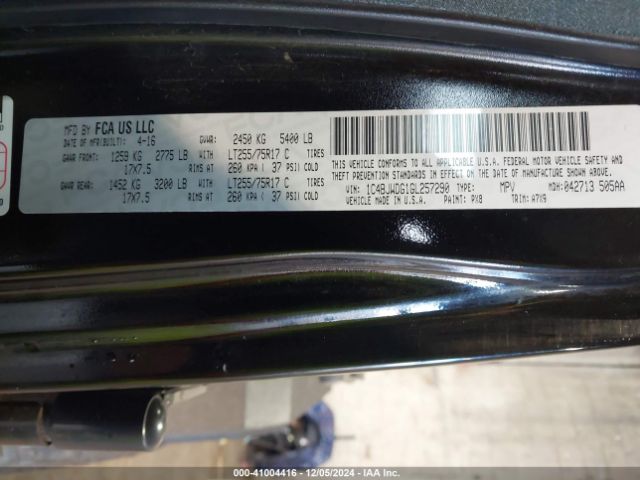 1C4BJWDG1GL257290 Jeep Wrangler Unlimited Willys Wheeler