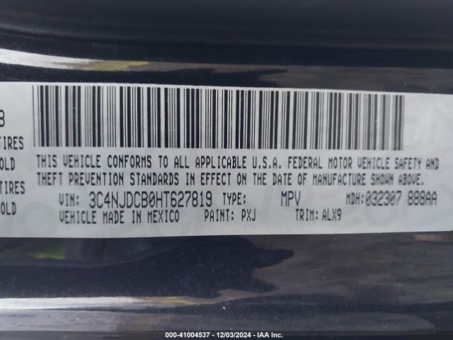 3C4NJDCB0HT627819 Jeep New Compass Limited 4x4