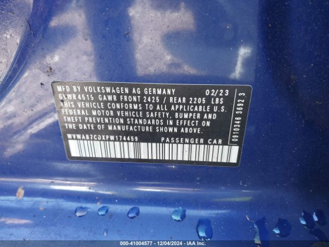 2023 VOLKSWAGEN GOLF R WVWAB7CDXPW174459 Photo 8