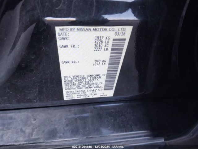 1N4AL3AP2GC184753 Nissan Altima 2.5 Sr