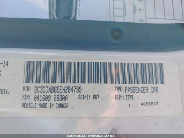 2C3CDXBG5EH284799 Dodge Charger Se