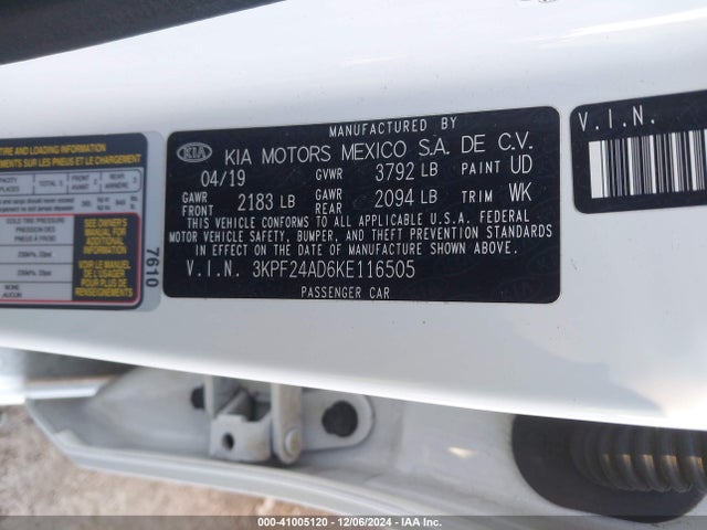 KIA Forte Lxs 2019 3KPF24AD6KE116505 Image 9