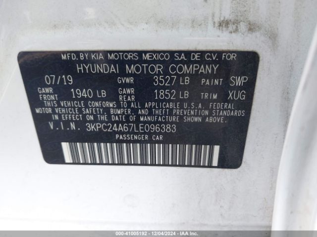 3KPC24A67LE096383 Hyundai ACCENT SE