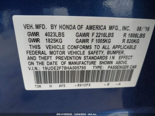 19UDE2F78HA005795 Acura Ilx Premium Package/technology Plus Package