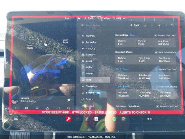 5YJ3E1EB2JF114891 Tesla Model 3 Long Range/performance