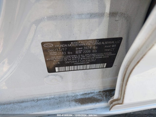 Hyundai Elantra Value Edition 2018 5NPD84LF5JH306262 Image 9
