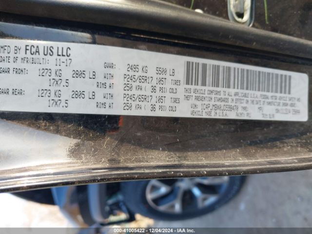 1C4PJMBX0JD598470 Jeep Cherokee Trailhawk 4x4