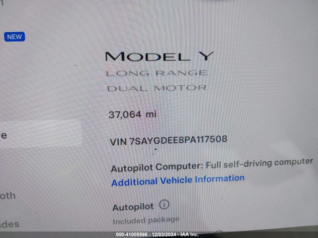 2023 TESLA MODEL Y 7SAYGDEE8PA117508 Photo 6