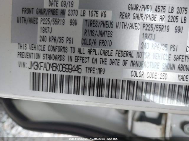 JM3KFADM6K0699445 Mazda Cx-5 Grand Touring