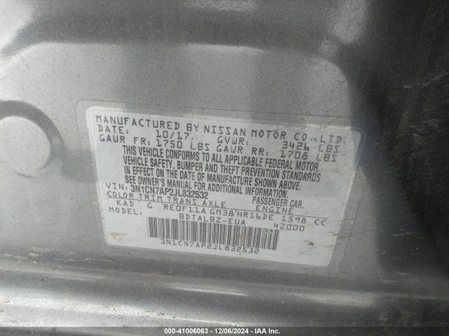 Nissan Versa 1.6 Sv 2018 3N1CN7AP2JL832532 Image 9