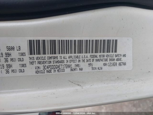 3C4PDDDGXET172001 Dodge Journey Limited