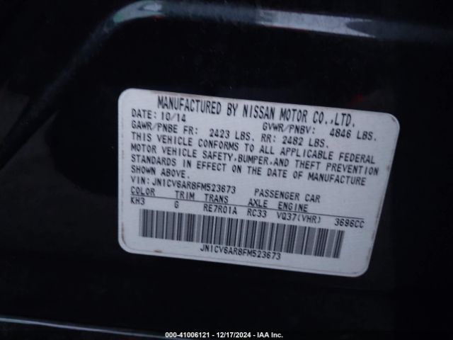 JN1CV6AR8FM523673 Infiniti Q40