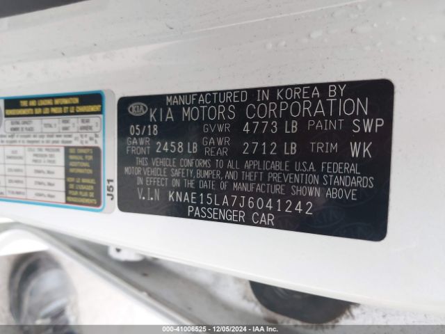KNAE15LA7J6041242 KIA Stinger