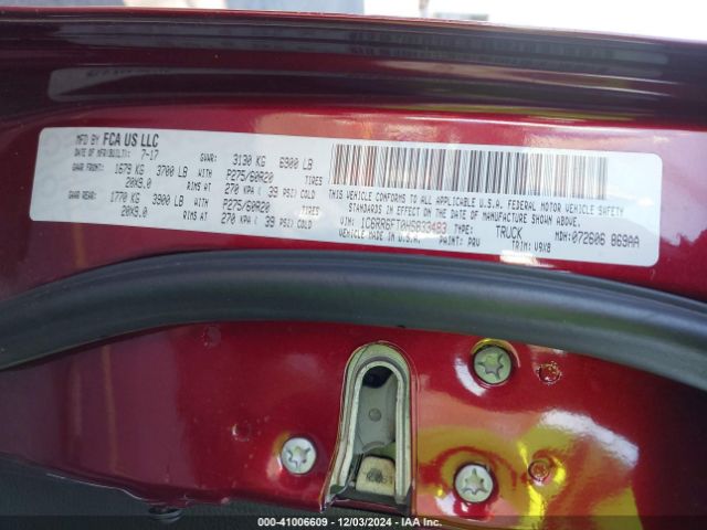 1C6RR6FT0HS833483 RAM 1500 Express  4x2 6'4 Box