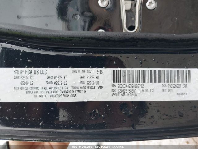 2C3CDXHG7GH188702 Dodge Charger Sxt