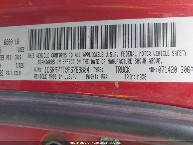1C6RR7TT9FS768804 RAM 1500 Lone Star