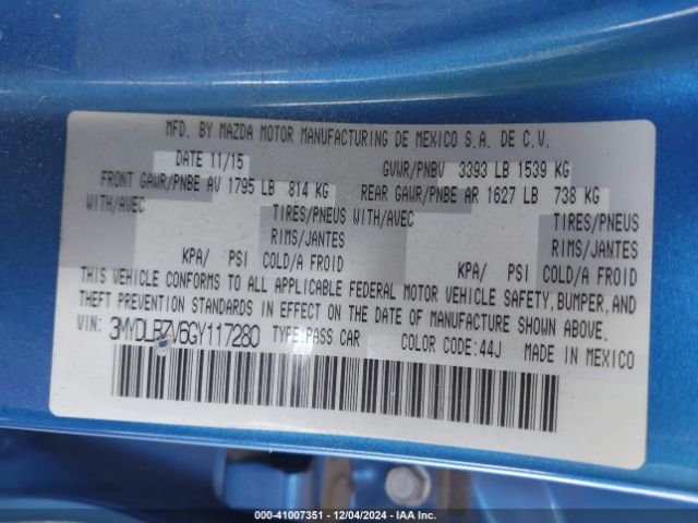 3MYDLBZV6GY117280 Scion p5v