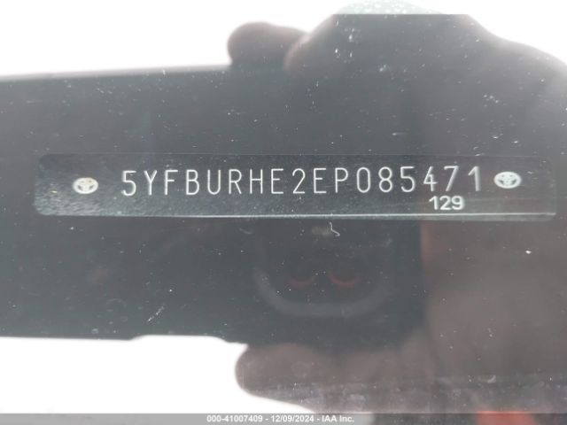 5YFBURHE2EP085471 Toyota Corolla L/le/le Pls/prm/s/s Pls