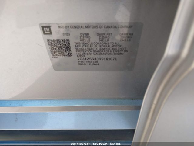2G11Z5S33K9161071 Chevrolet IMPALA LT