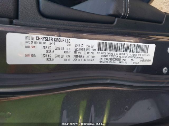 1C4RJFBG4EC506552 Jeep Grand Cherokee Limited