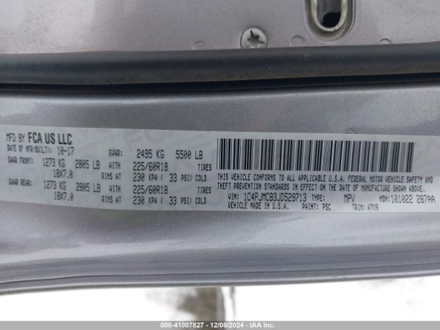 1C4PJMCB3JD529713 Jeep Cherokee Latitude 4x4