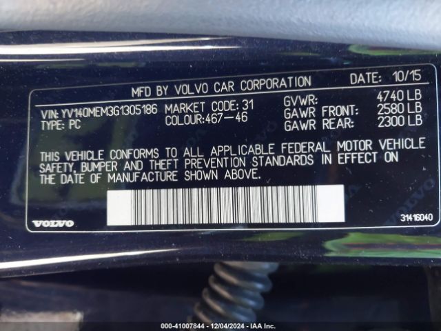 YV140MEM3G1305186 Volvo V60 T5 Drive-e Platinum